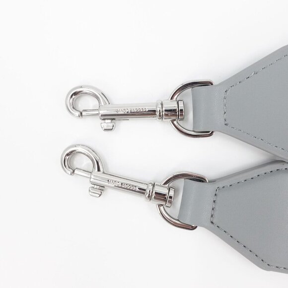 Marc Jacobs Women's The Messenger Saddle Bag Small In Leather Gray OS - Picture 9 of 14